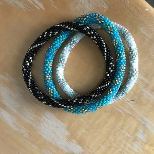 Three Lily and Laura bracelets